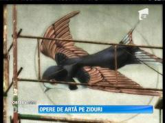 Opere de artă pe zidurile școlilor din Sibiu