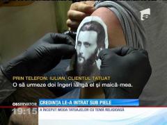 Chipul preotului Arsenie Boca, tatuajul anului