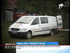 Bătrân de 75 de ani, măcelărit în propria gospodărie