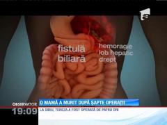 O mamă a murit după şapte operații! Familia îi acuză pe medici malpraxis