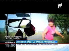 Jurnalist bătut cu furca de rudele primarului din Tecuci!