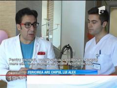 Chipul lui Alex prinde iar contur, după ce a fost mutilat într-o explozie