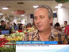 Începe sezonul murăturilor şi al conservelor