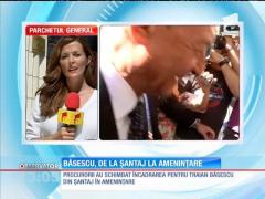 Traian Băsescu a aflat că nu mai este acuzat de şantaj, ci de ameninţare în cazul Gabrielei Firea