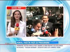 Premierul Victor Ponta, audiat de procurorii DNA