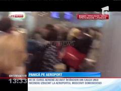 Un incendiu a provocat haos pe cel mai aglomerat aeroport din Moscova