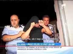 Cu vinul lângă volan, a lovit un om și a fugit de polițiști