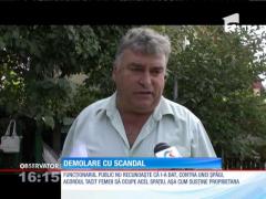 Scandal şi acuzaţii grave la o demolare în Buzău