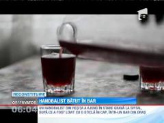 Handbalist lovit cu o sticlă în cap. Sportivul s-a prăbuşit într-o baltă de sânge!