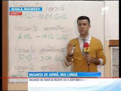 Vacanța de iarnă va fi mai lungă pentru elevi