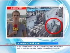 Bistriţa Năsăud: A început procesul în cazul celor două persoane moarte după ce buştenii dintr-un camion s-au prăbuşit peste ei