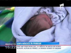 Bebelușul unei refugiate din Siria s-a născut în Grecia. Pe hârtie, copila nu există