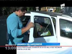 Fosta profesoară, care şi-a tranşat soţul, a fost reţinută pentru 24 de ore