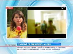 Un adolescent a încercat să se sinucidă chiar sub ochii colegilor şi profesorilor. De ce a recurs elevul la acest gest necugetat