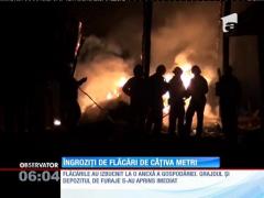 Încă o gospodărie din comuna ieşeană Sineşti, mistuită de flăcări