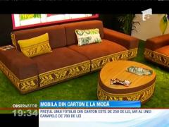 Mobila din carton e la modă. Reacţiile clienţilor sunt pozitive