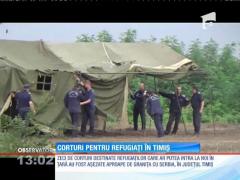 România se pregătește pentru exodul refugiaților. Zeci de corturi au fost așezate în judeţul Timiș