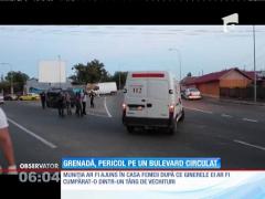 O grenadă a provocat panică pe un bulevard din Buzău