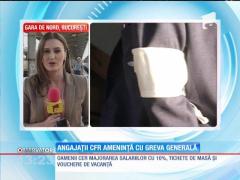Sindicaliştii CFR, "în grevă japoneză"