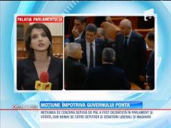 Moțiunea de cenzură a fost respinsă!