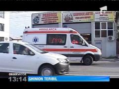 Un poliţist din Piteşti s-a trezit în cap cu abajurul unui felinar