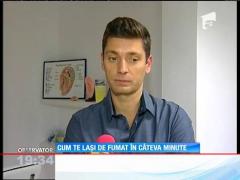 În şapte minute RENUNŢI LA FUMAT! Valentin Butnaru a testat metoda revoluţionară