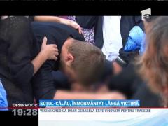 Constantin, bărbatul care şi-a ucis soţia, a fost condus pe ultimul drum