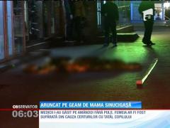 O mamă şi-a aruncat copilul de patru ani de la etajul 8 al unui bloc din Capitală
