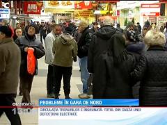 CIRCULAȚIA TRENURILOR e îngreunată: în GARA DE NORD e HAOS! CARE este CAUZA