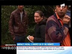 UPDATE: VIDEO. Accident de circulaţie cumplit în Argeş. Trei oameni au murit 21 sunt răniți