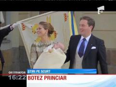 Cel mai tânăr prinţ din familia regală a Suediei a fost botezat
