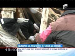 Update / Urmările potopului care a lovit localitatea Corbu