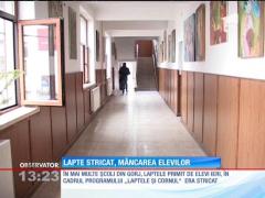 Mii de cutii cu lapte au fost retrase din şcolile din Gorj