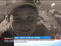 Copil de 14 ani căutat de un sat întreg