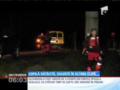 Fetiţă de doar 9 ani rătăcită în pădure, salvată în ultima clipă
