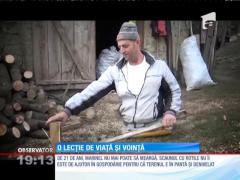 La 40 de ani, cu ambele picioare amputate, ne dă o lecție de viață și voință