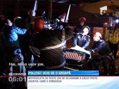 Poliţia Rutieră a Capitalei este în doliu: un agent a murit după ce a intrat cu motocicleta într-o groapă