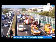 ITALIA: Trei autocare au fost implicate în accidente grave. Au fost răniți ELEVI!