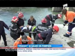PESCARUL PESCUIT: aflat sub influenţa alcoolului, un român a fost recuperat de pompieri din râu