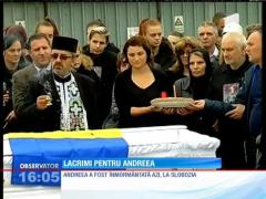 Andreea Nica, sportiva care a murit după un salt cu paraşuta, a fost înmormântată