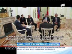 Şeful regimului sirian, Bashar al-Assad, vizită surprinzătoare la Moscova. Ce a vorbit cu Putin