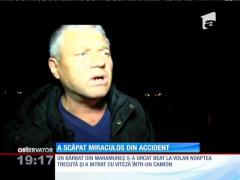 Un tânăr din Maramureş a scăpat miraculos dintr-un accident cumplit