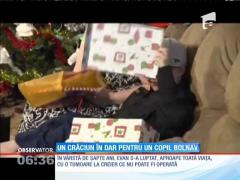 Un Crăciun în dar pentru un copil bolnav de cancer