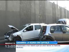 Accident în zona pasajului Băneasa! Traficul a fost deviat