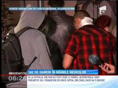 Spitalele de urgenţă din Capitală abia au făcut faţă numărului mare de răniţi