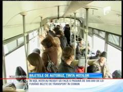 Biletele de transport în comun, ținta hoților