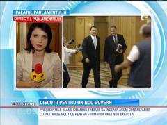 Încep discuțiile pentru UN NOU GUVERN