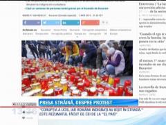 Subiectul marşului din Bucureşti a fost preluat de presa străină