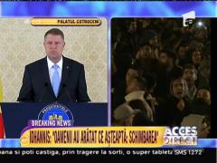 LIVE TEXT: Iohannis: „A fost nevoie să moară oameni pentru ca această demisie să se întâmple!”. UPDATE