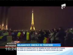 Românii au protestat şi în Franţa, Marea Britanie şi Statele Unite